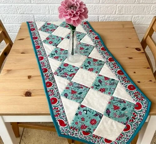 large square table with runner for table runner ideas
