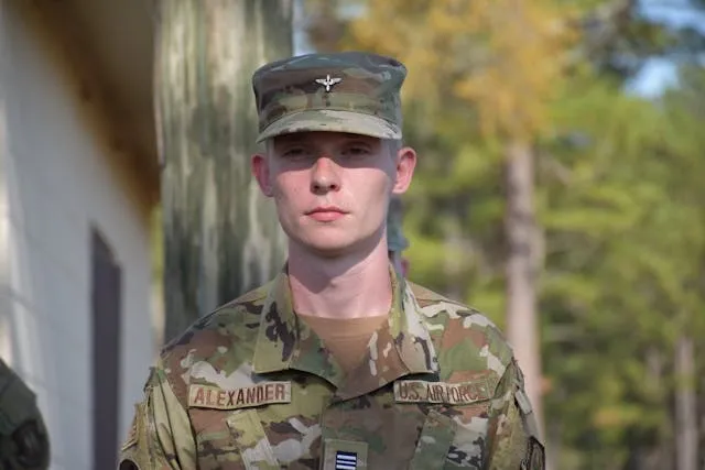 a us air force soldier for ocp patch placement