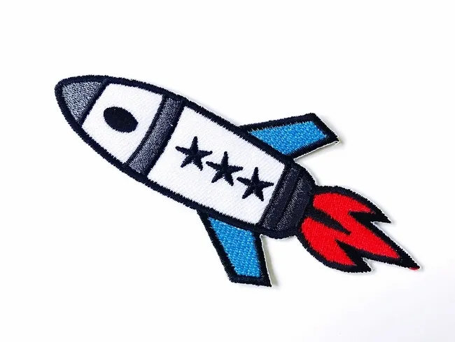 a rocket ship patch for patch jacket ideas