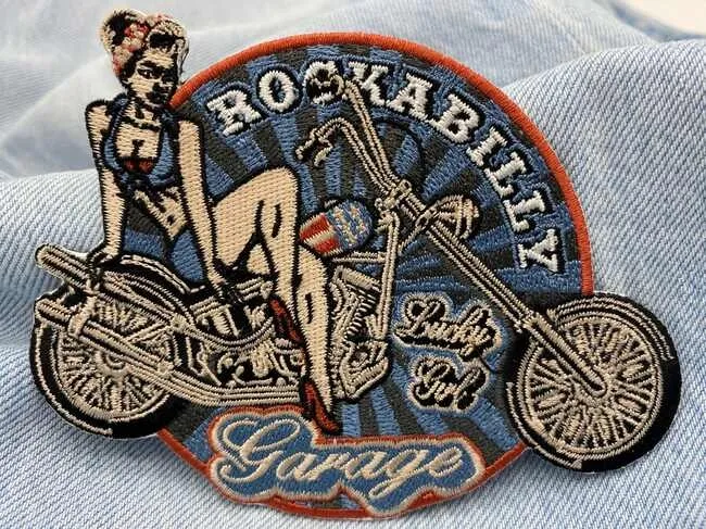 a vintage motorcycle patch for patch jacket ideas