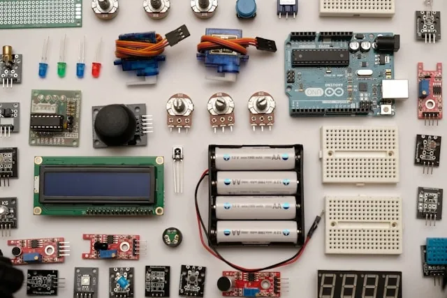 a large collection of electrical components for neon light wiring