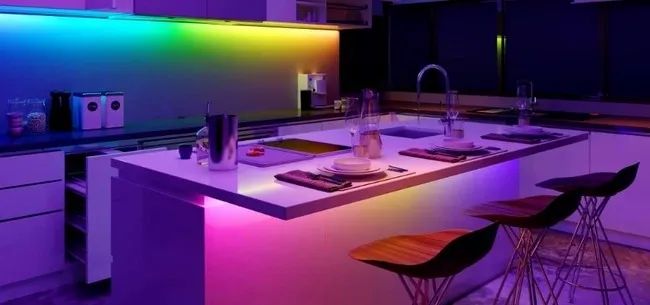 under cabinet lighting for neon rope light ideas