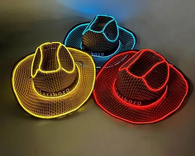 party hats for neon rope light ideas