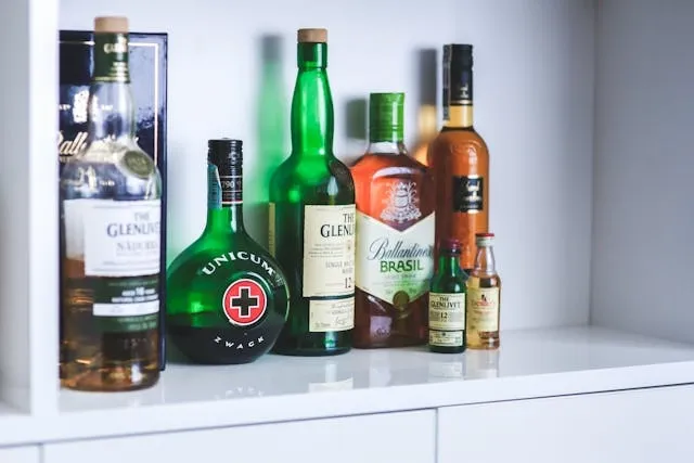 a modest home liquor cabinet for alcohol storage ideas