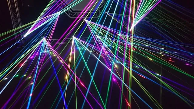 colorful laser lights for party lighting ideas