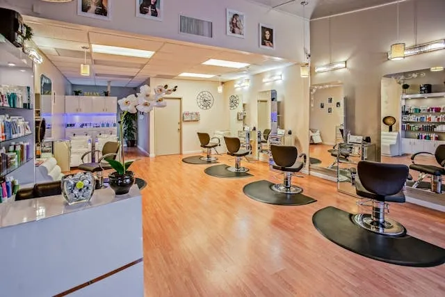 an elegant modern nail salon for nail salon design