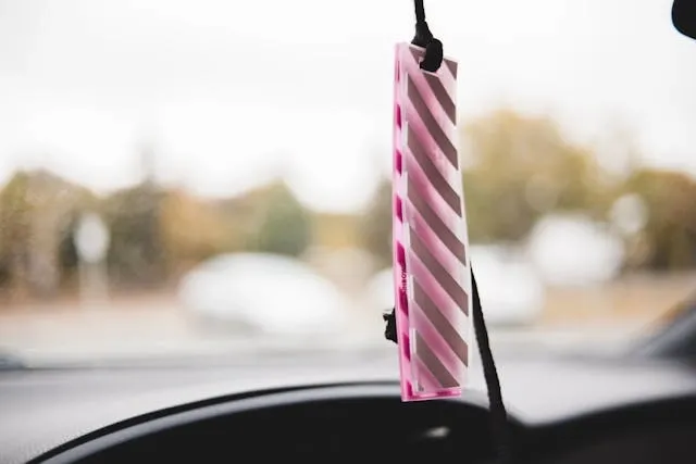 a striped car air freshener for how long to car air fresheners last