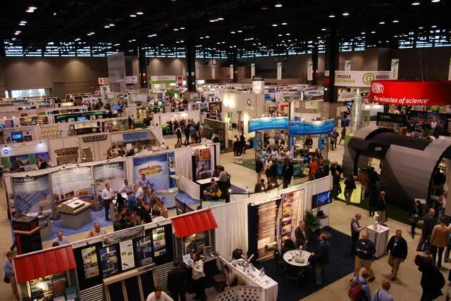 a bustling trade show for are trade shows worth it