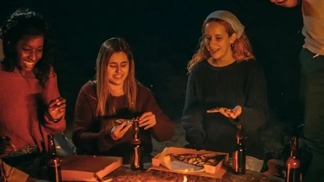 three women eating pizza for can you put a pizza box in the oven three women eating pizza for can you put a pizza box in the oven