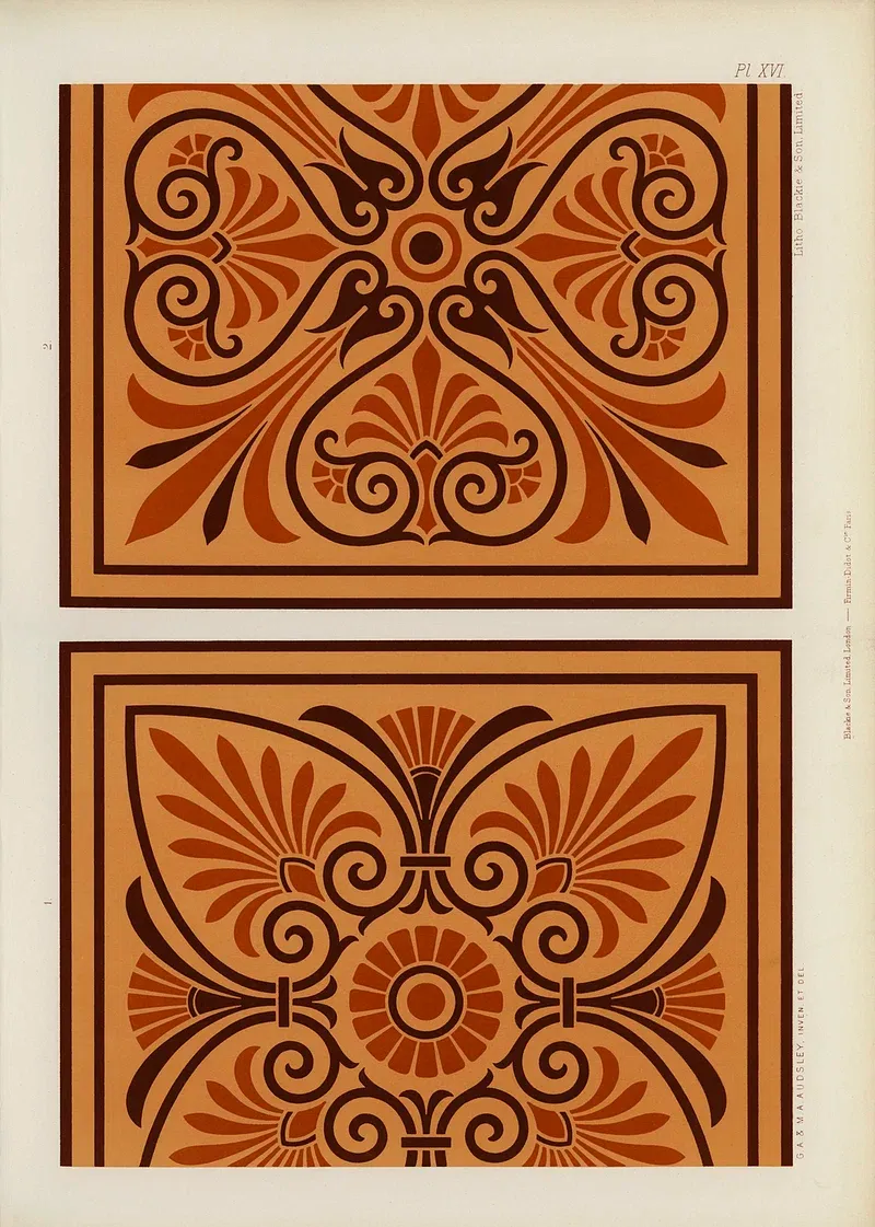 Stencilled Pattern Coaster for wooden coaster design ideas
