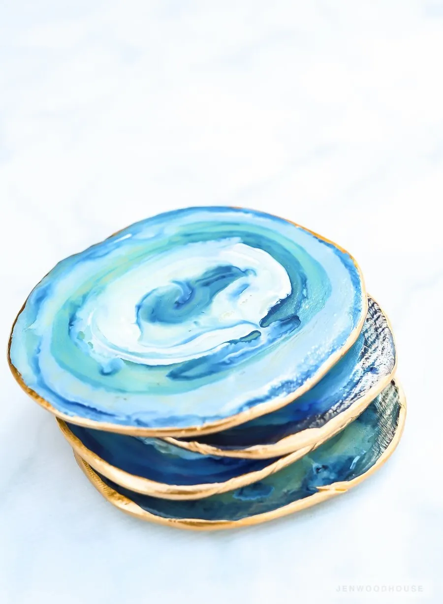DIY Painted Ceramic Coasters « blue augustine